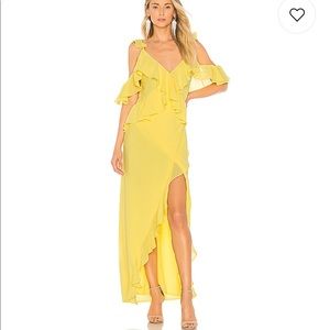 Michael Costello Gown Yellow